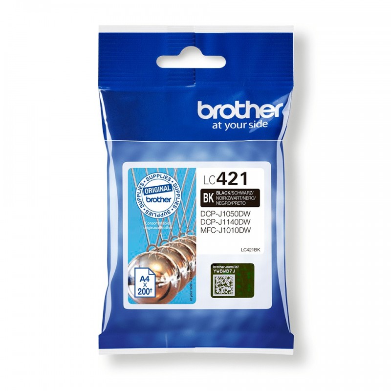 Brother LC421BK Cartucho de tinta - Negro - (Original)