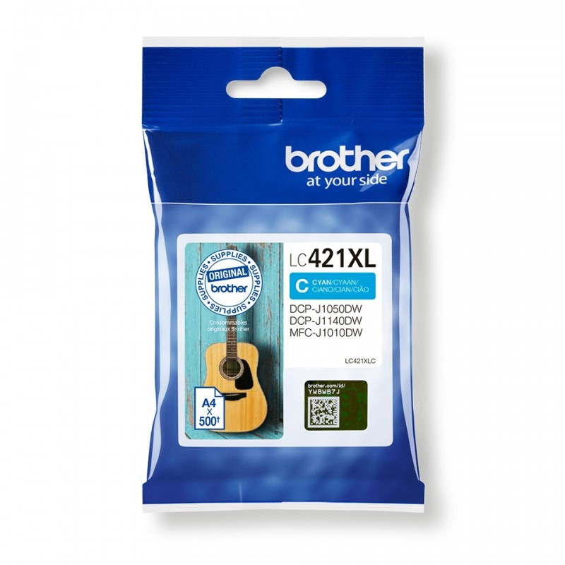 Brother LC-421XLC Cartucho de tinta - Cian - (Original) LC421XLC