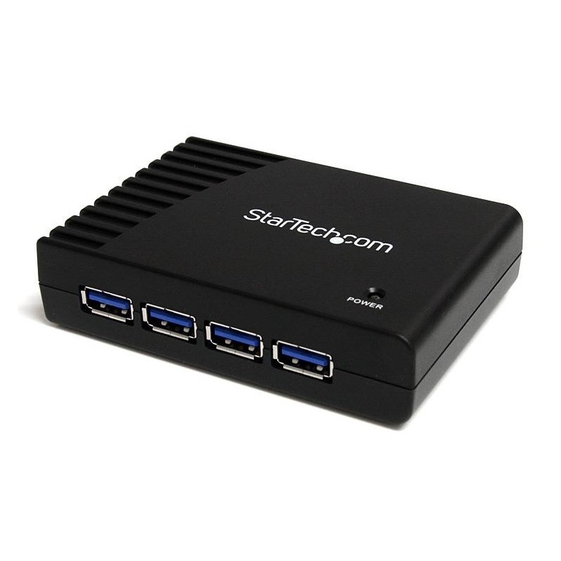 StarTech.com ST4300USB3GB hub de interfaz USB 2.0 Type-B 5000 Mbit s Negro