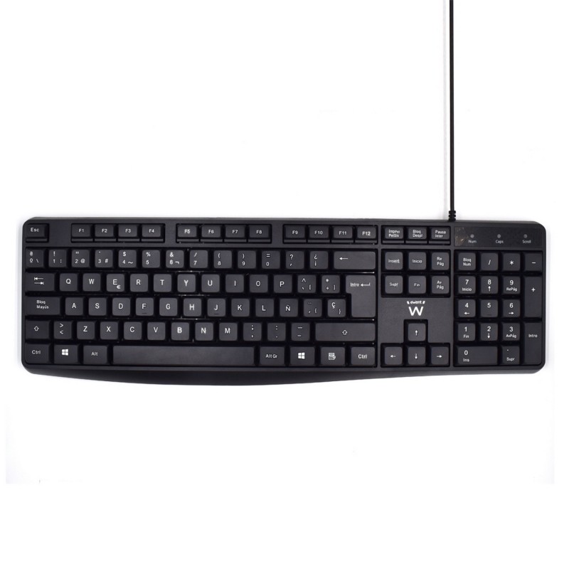 Ewent EW3001 Teclado USB QWERTY Español - Negro