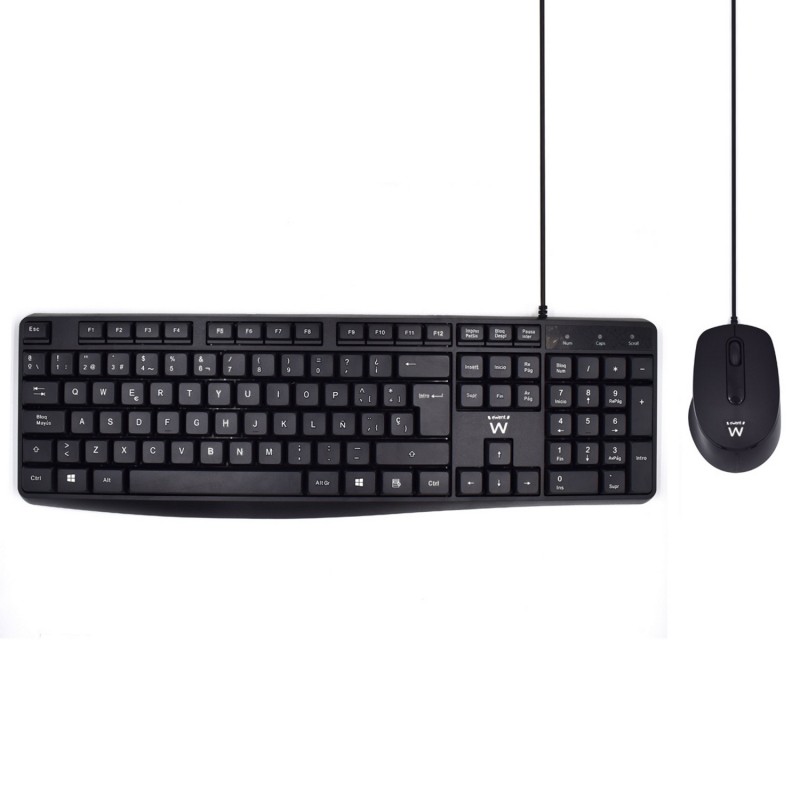 Ewent EW3006 Teclado USB QWERTY Español - Negro