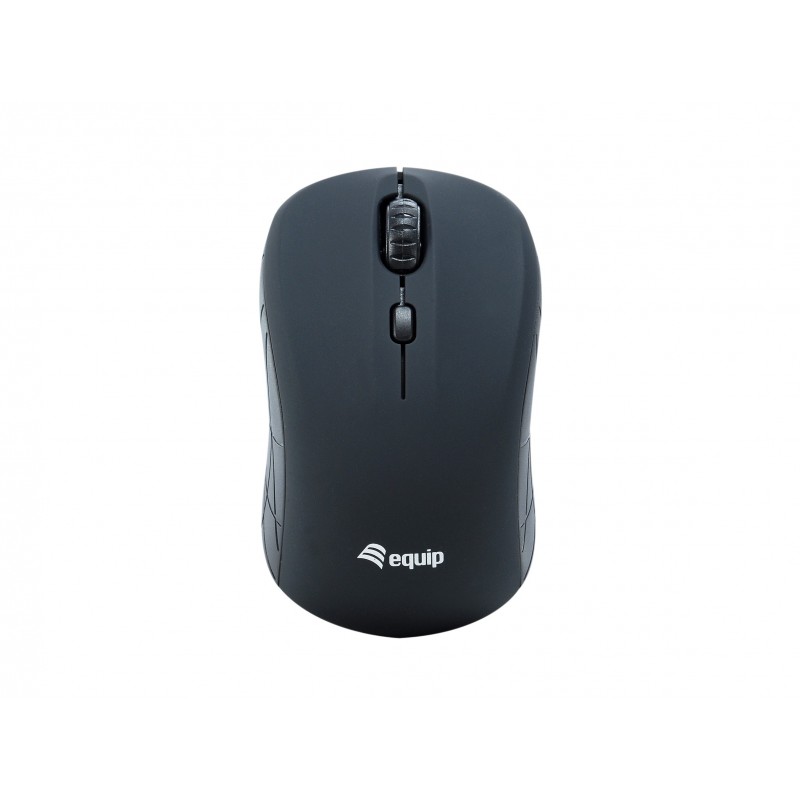 EQUIP 245108 Ratón Ambidextro RF inalámbrico óptico 1600 DPI  - Negro