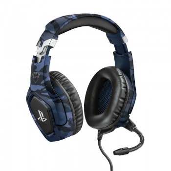 Trust GXT 488 Forze - Auriculares Gaming - PS4 - Negro, Azul  23532