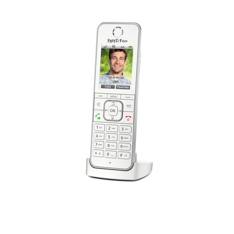 AVM FRITZ! Fon C6 International - Teléfono inalámbrico DECT - Pantalla a Color - Blanco 20002875