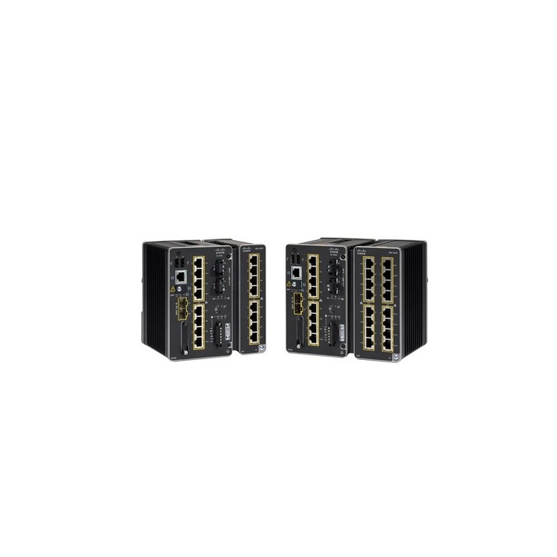 Cisco Catalyst IE3300 Gestionado L2 10G Ethernet (100 1000 10000) - Negro IE-3300-8P2S-E