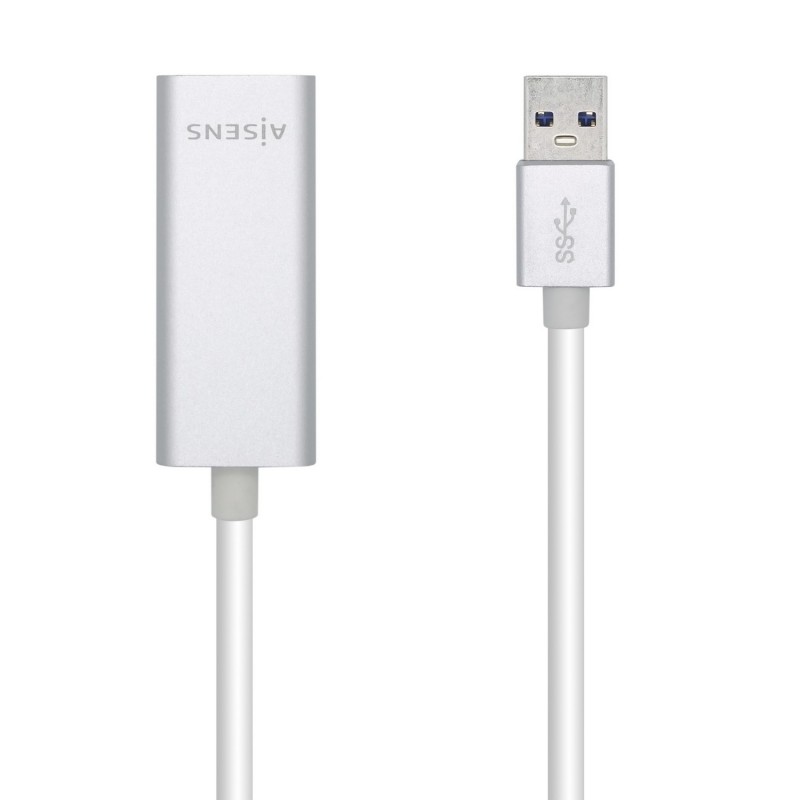 AISENS Conversor USB 3.0 A Ethernet Gigabit - 10 100 1000 Mbps - 15 cm A106-0504