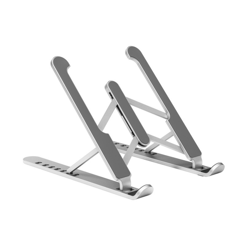 AISENS Soporte De Sobremesa Ajustable Para Portatil   Tablet - Plata LPS1M-099