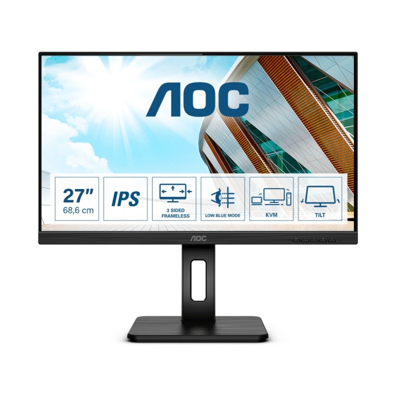 AOC P2 27P2C - 27" Full HD - LED - Negro - 75Hz