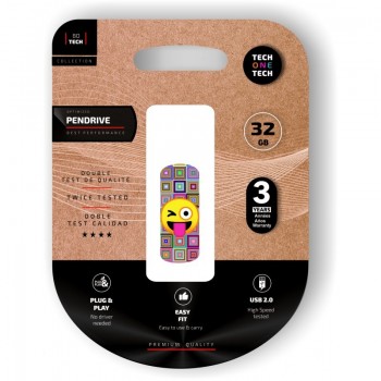 TECH1TECH TEC4402-32 USB 32 GB USB tipo A 2.0 - Multicolor