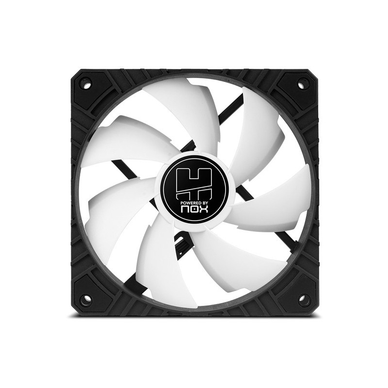 NOX Ventilador Hummer H-FAN Pro - 120mm - Negro, Blanco NXHUMMERHFANPROWN