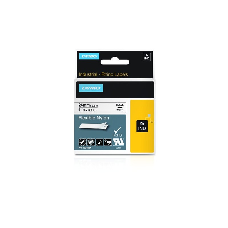DYMO 1734524 (S0773840) Cinta Flexible Nylon 24mm 
