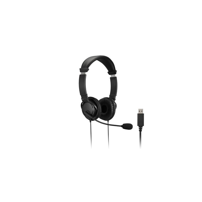Kensington Auriculares Hi-Fi USB con micrófono y control de volumen - Negro  K33065WW