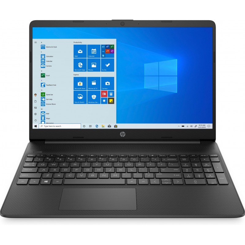 HP 15s-fq0005ns Negro - 15.6" - Intel Celeron - 8GB - 256GB SSD - W10 Home 4A3X0EA