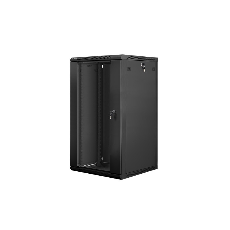 Lanberg WF01-6622-10B - 22U Bastidor de pared - Negro