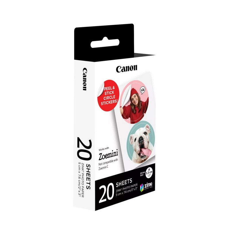 Canon ZINK - Pack de adhesivos circulares precortados 4967C003