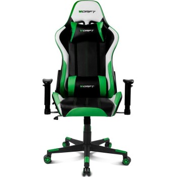 Drift DR175GREEN Silla Gaming - Negro, Verde, Blanco
