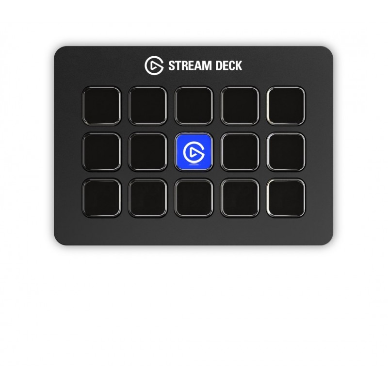 Elgato USB 15 Key Customisable Stream Deck V2 - Negro 10GBA9901