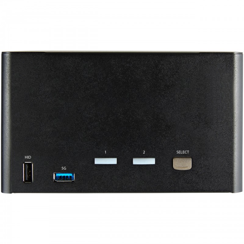 StarTech.com Switch Conmutador KVM de 2 Puertos DisplayPort 1.2 para 4 Monitores - DP HDR UHD 4K de  SV231QDPU34K
