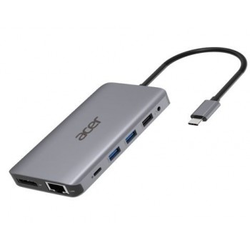 Acer HP.DSCAB.009 Base para portátil y replicador de puertos - Alámbrico USB 3.2 Gen 1 - Type-C - Pl