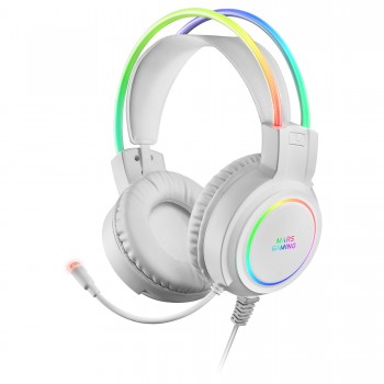 Mars Gaming MHRGBW Auriculares Chroma RGB Flow - Blanco