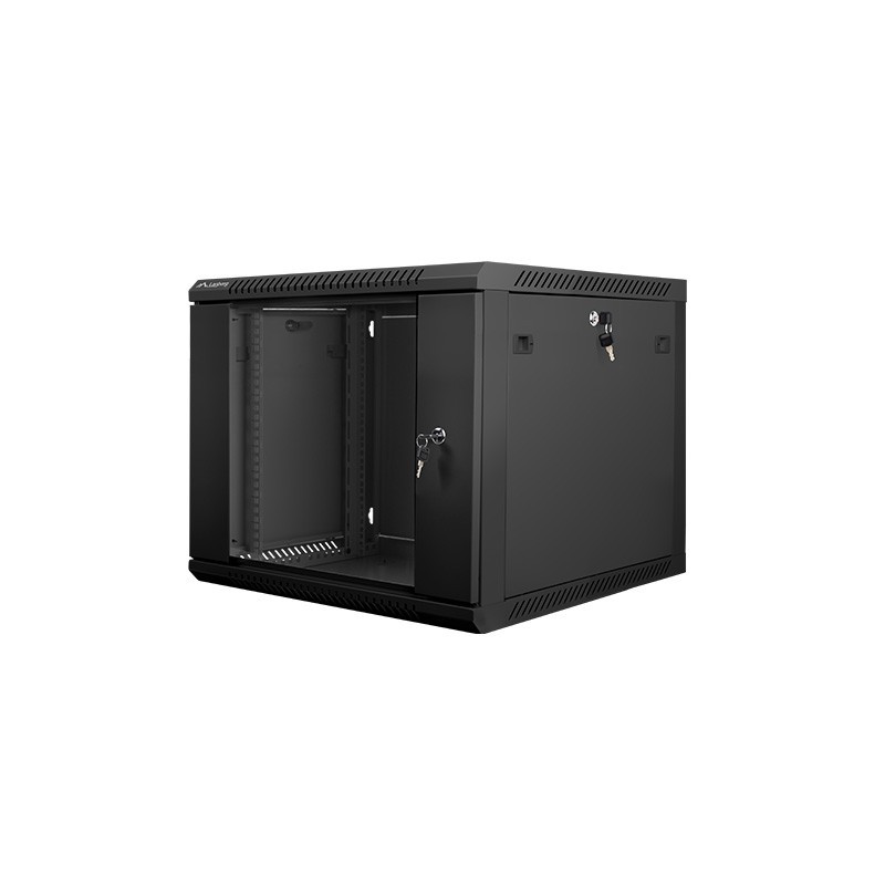 Lanberg WF01-6609-10B - 9U - Bastidor de pared - Negro