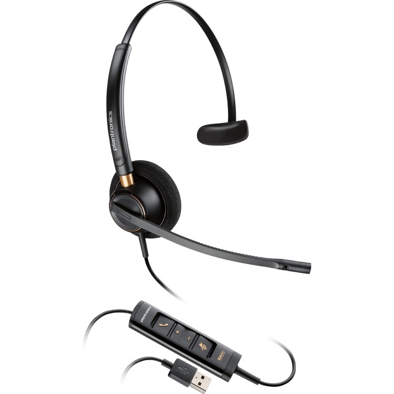 Plantronics EncorePro HW515 - Auriculares de diadema - Negro  203442-01