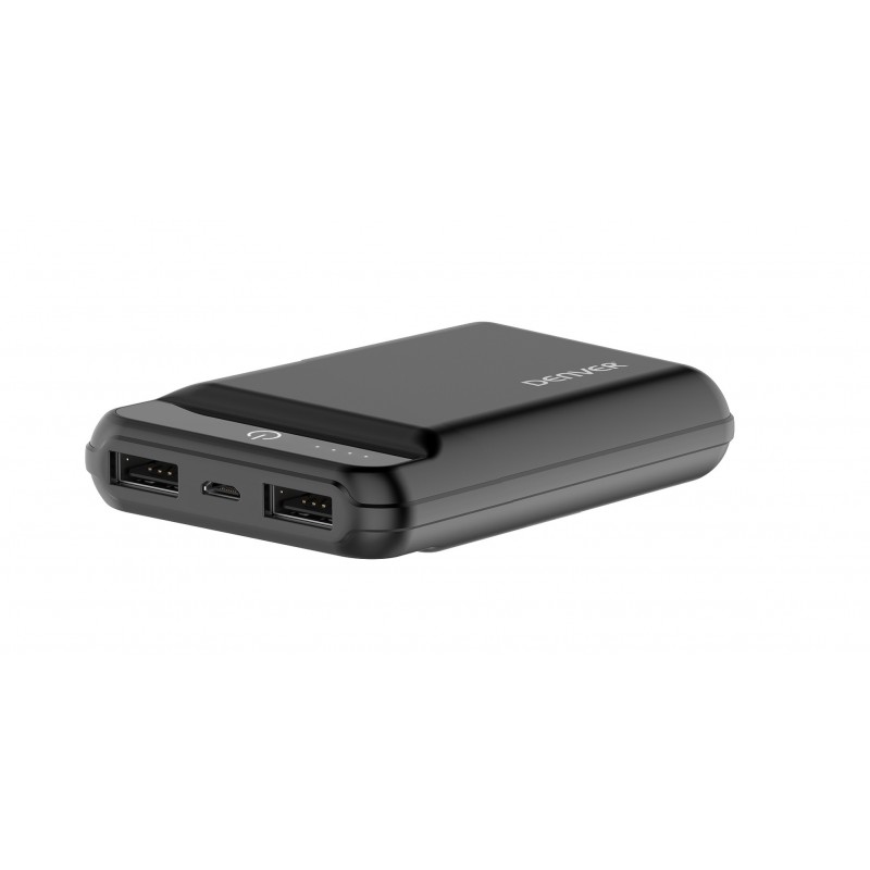 Powerbank Denver Pbs-10005 10000mah 2xusb - Negro