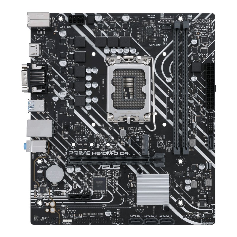 ASUS PRIME H610M-D D4 - LGA 1700 - micro ATX - Intel H610 90MB1A00-M0EAY0
