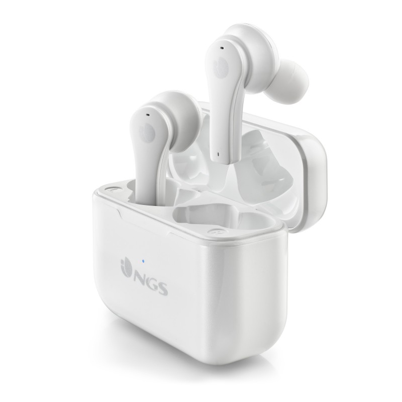 Auriculares Bluetooth NGS Ártica Bloom con estuche de carga - Blanco ARTICABLOOMWHITE