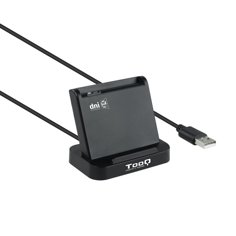 TooQ Lector de Tarjetas Inteligentes DNIe VISION USB 2.0 - Negro TQR-220B