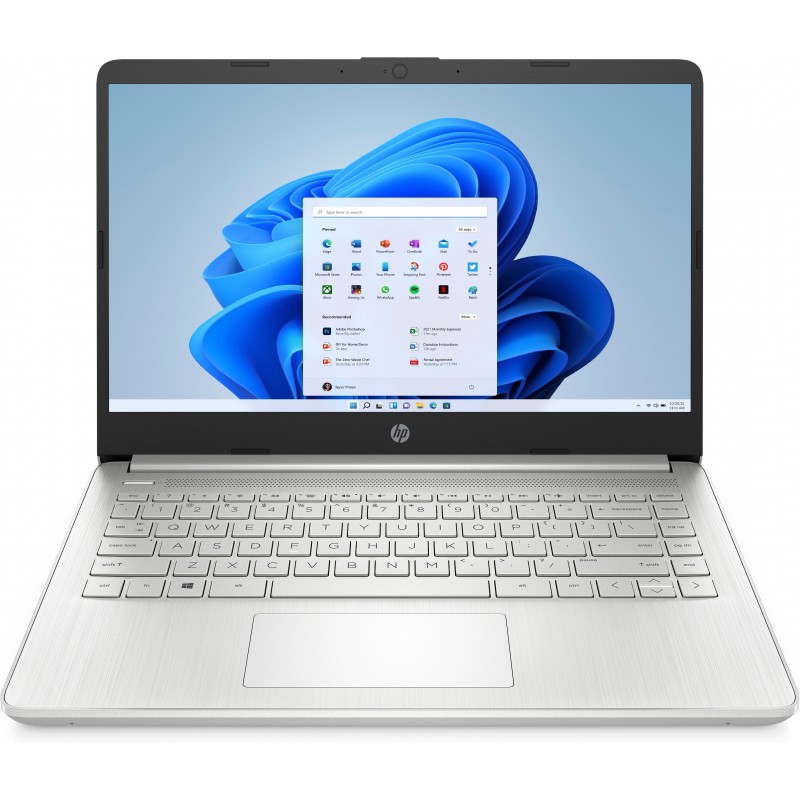 HP 14s-dq2023ns Plata - 14" - Intel Core i3-11xxx - 8GB - 256GB SSD - W11 Home in S mode 5A5N3EA