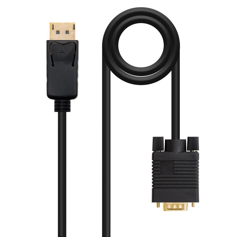 Nanocable Cable Conversor DisplayPort a VGA, DP M - VGA M - Negro - 1 m 10.15.4401