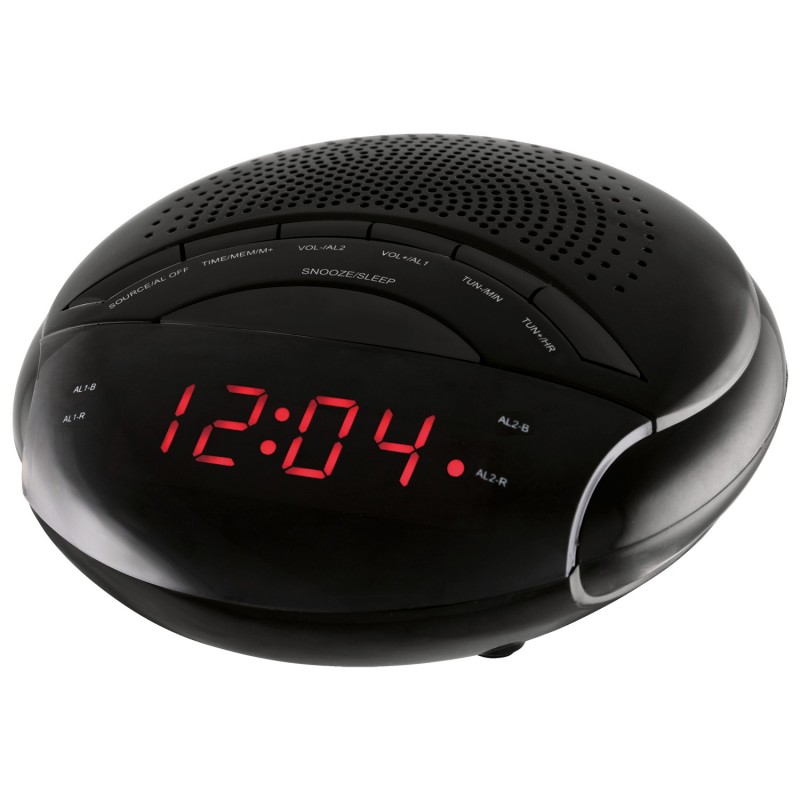 Radio Despertador - Nevir NVR-335DD - Negro