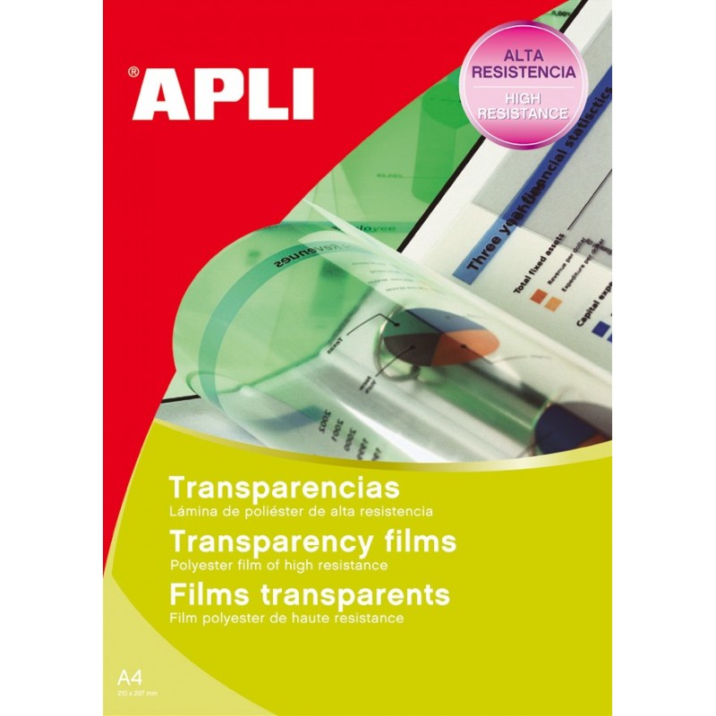 APLI 01062 - Etiquetas de impresora - Transparente