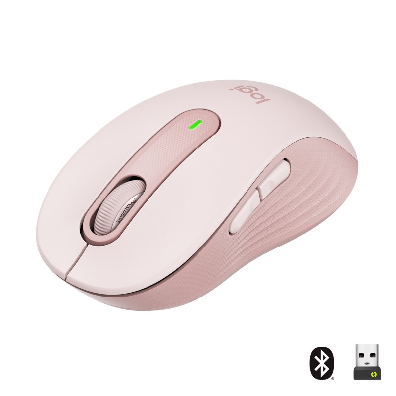 Logitech Signature M650 Ratón Óptico Inalámbrico 2000DPI - Rosa 910-006254