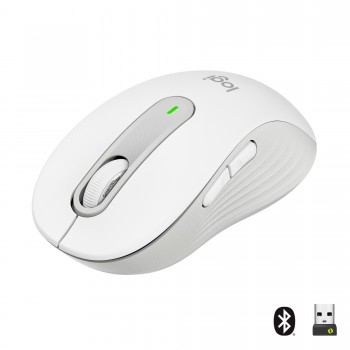 Logitech Signature M650 Ratón Óptico Inalámbrico 2000DPI - Blanco  910-006255