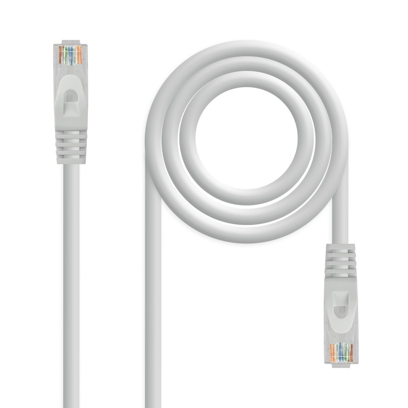 Nanocable Cable Red Latiguillo RJ45 LSZH CAT.6A UTP AWG24 - Gris - 25 cm 10.20.1800-L25