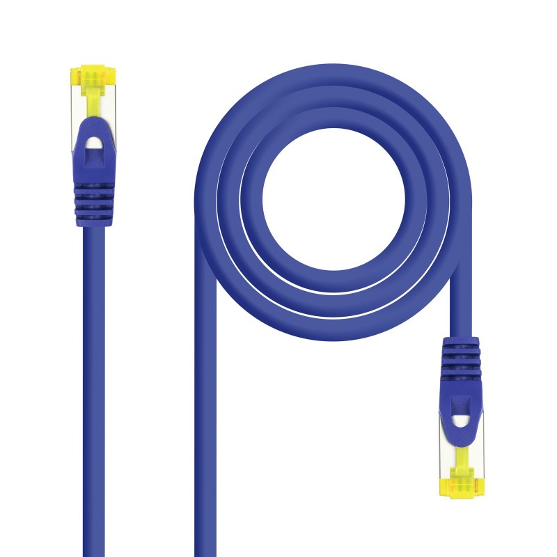 Nanocable Cable Red Latiguillo RJ45 LSZH CAT.6A SFTP AWG26 - Azul - 25 cm 10.20.1900-L25-BL