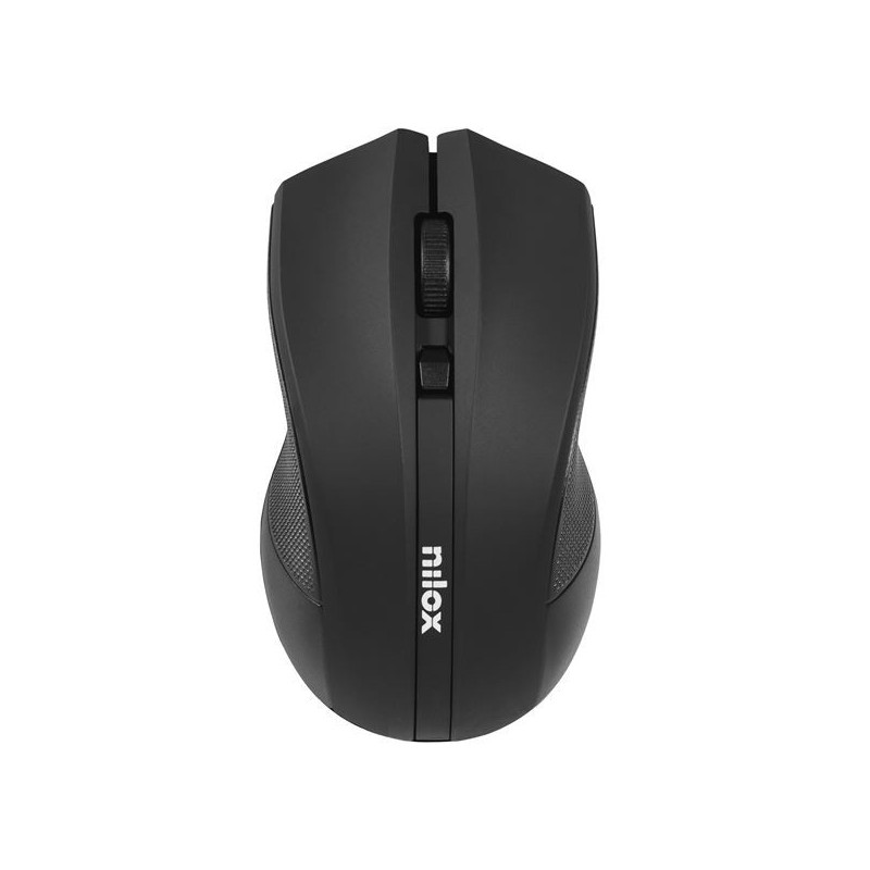 Ratón Nilox MOWI1001 Inalámbrico 1600DPI Óptico Negro