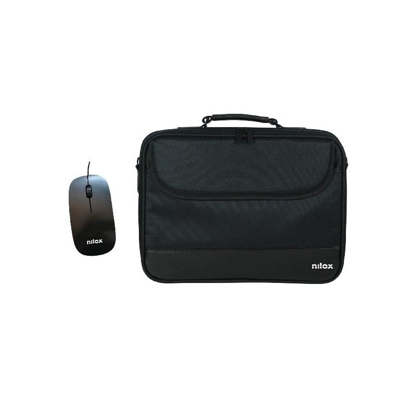 Maletín Nilox NXMOS5156BK 15.6" + Ratón USB