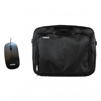 Maletin Nilox Essential 2 + Raton 15,6" - NXMOS4156BK