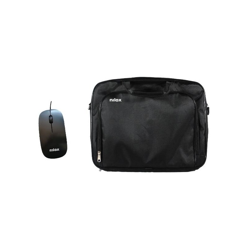Maletin Nilox Essential 2 + Raton 15,6" - NXMOS4156BK