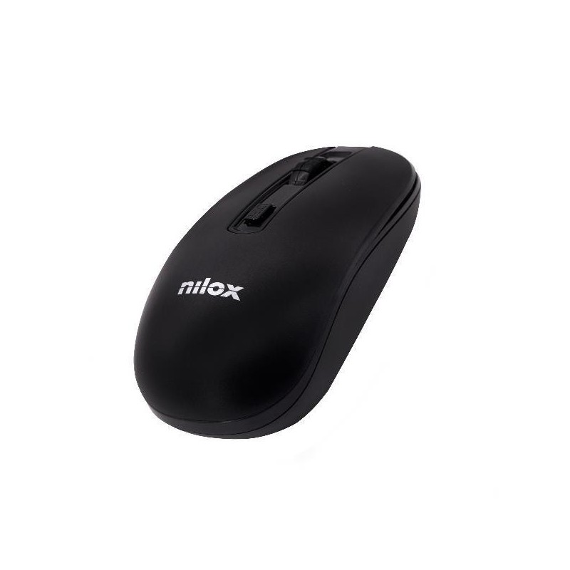 Nilox MOUSE WIRELESS BLACK 1600 DPI Negro NXMOWI2001