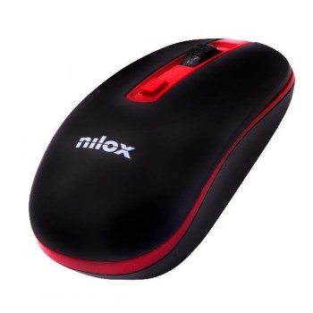Nilox MOUSE WIRELESS - 1600 DPI Negro, Rojo NXMOWI2002