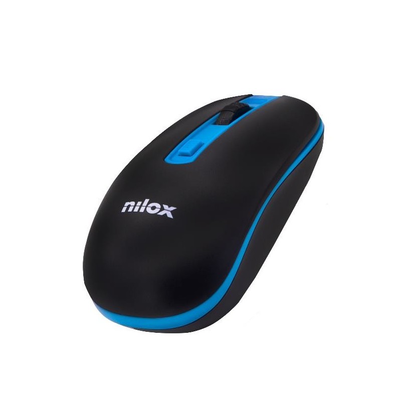 Nilox RATON WIRELESS 1600 DPI - Negro, Azul NXMOWI2003