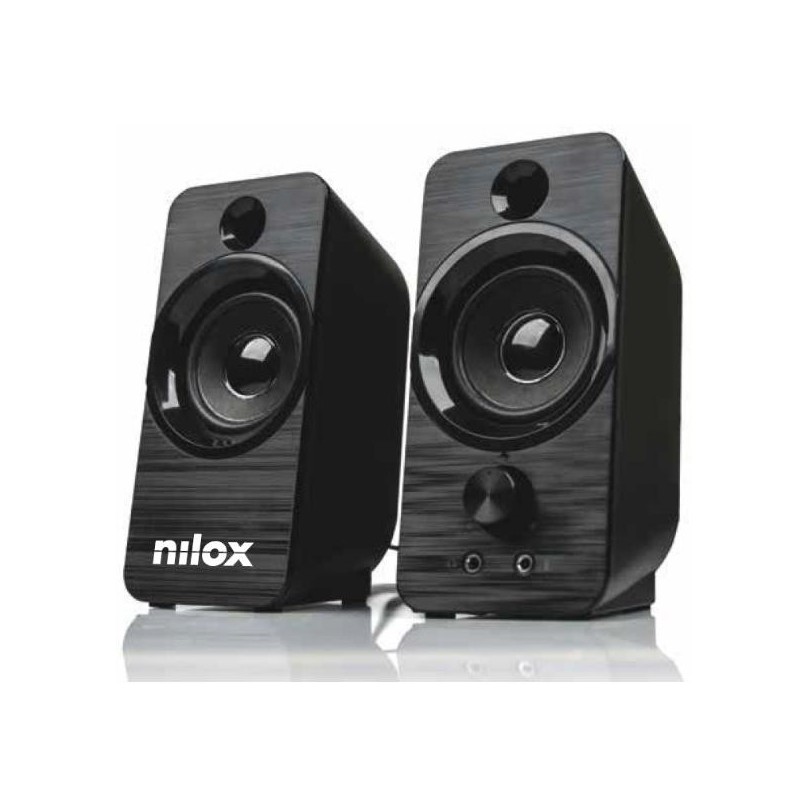 Nilox Altavoces - 6W con conexión USB - Negro NXAPC02
