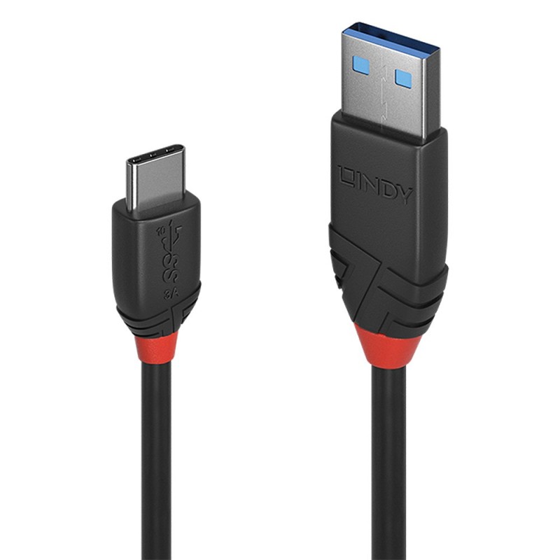 Lindy 36916 Cable USB 1 m USB 3.2 Gen 1 (3.1 Gen 1) USB A USB C Negro