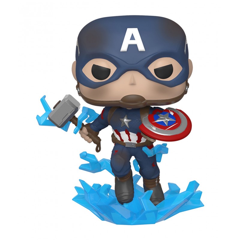 Funko Pop Marvel  Endgame - Captain America w BrokenShield  Mjolnir 45137Funko