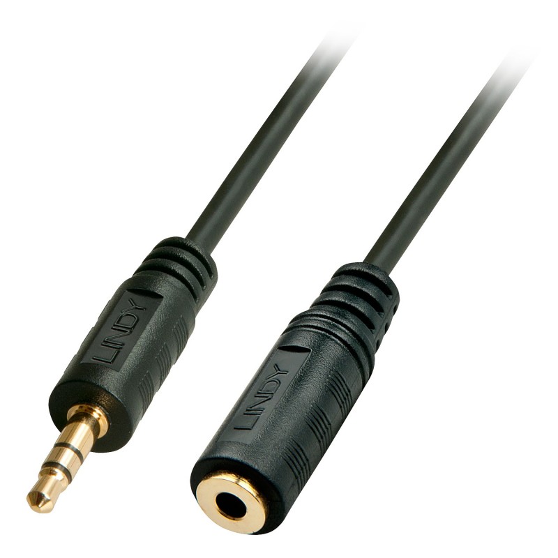 Lindy 35652 Cable de audio 2 m 3,5mm - Negro