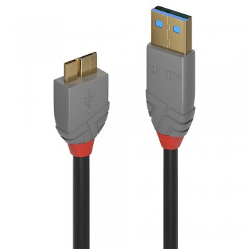 Lindy 36766 Cable USB 1 m USB 3.2 Gen 1 (3.1 Gen 1) USB A Micro-USB B - Negro